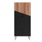 Manhattan Comfort Beekman 67.32 Tall Cabinet with 6 Shelves in Brown and Black 401AMC240 - alternate 9